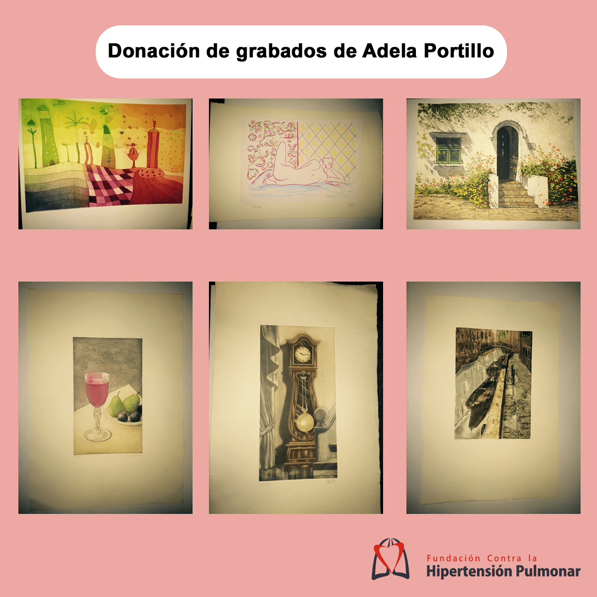 Varios grabados donados por Adela Portillo