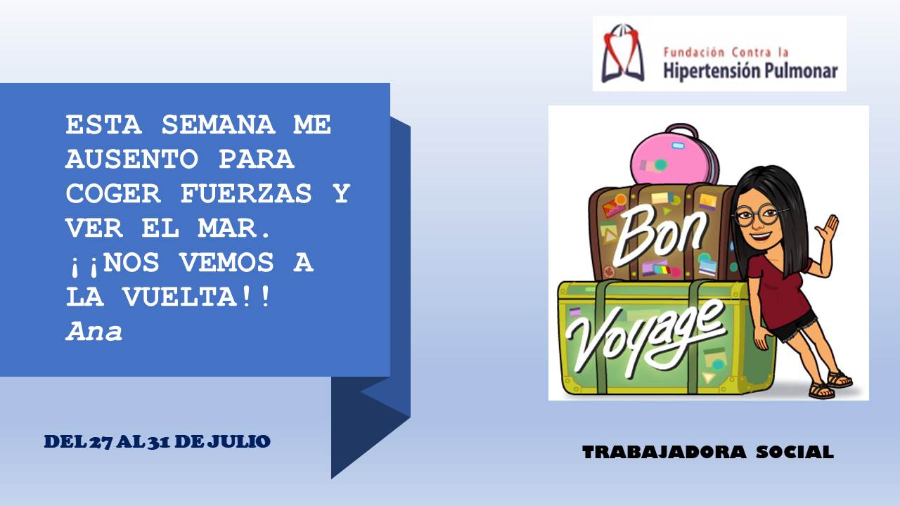 Parte de nuestro equipo se va de vacaciones en la Fundación contra la